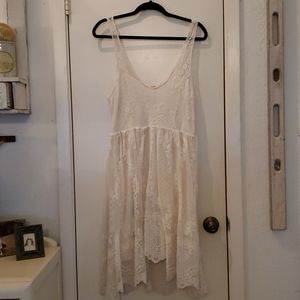 Free People Cream Dress